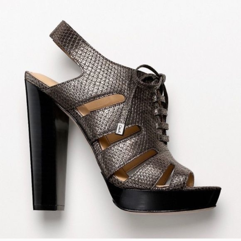 Coach Moreen Metallic Heels 7.5